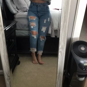 Lands end vintage high waisted jeans